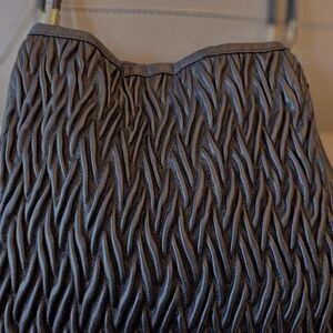 Coach Madison Gathered Twist Small Phoebe Shoulder Bag Leather BLACK